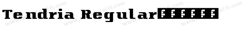 Tendria Regular字体转换